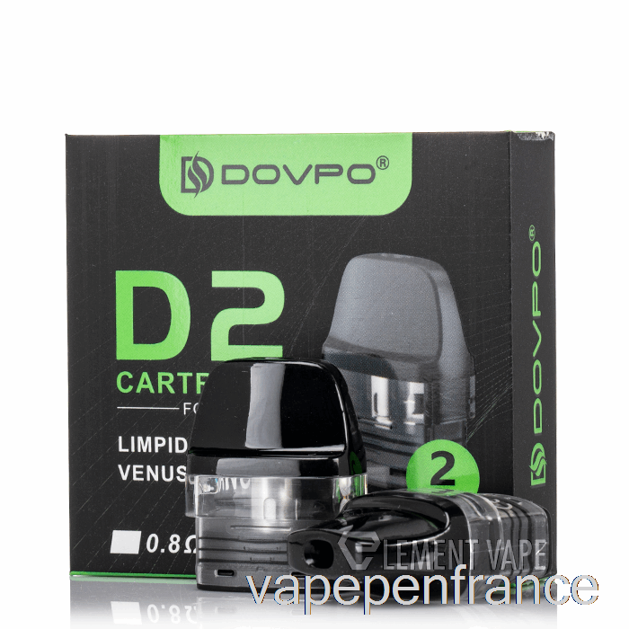 Dovpo D2 Gousses De Remplacement Limpides 0,8ohm D2 Pods Stylo Vape